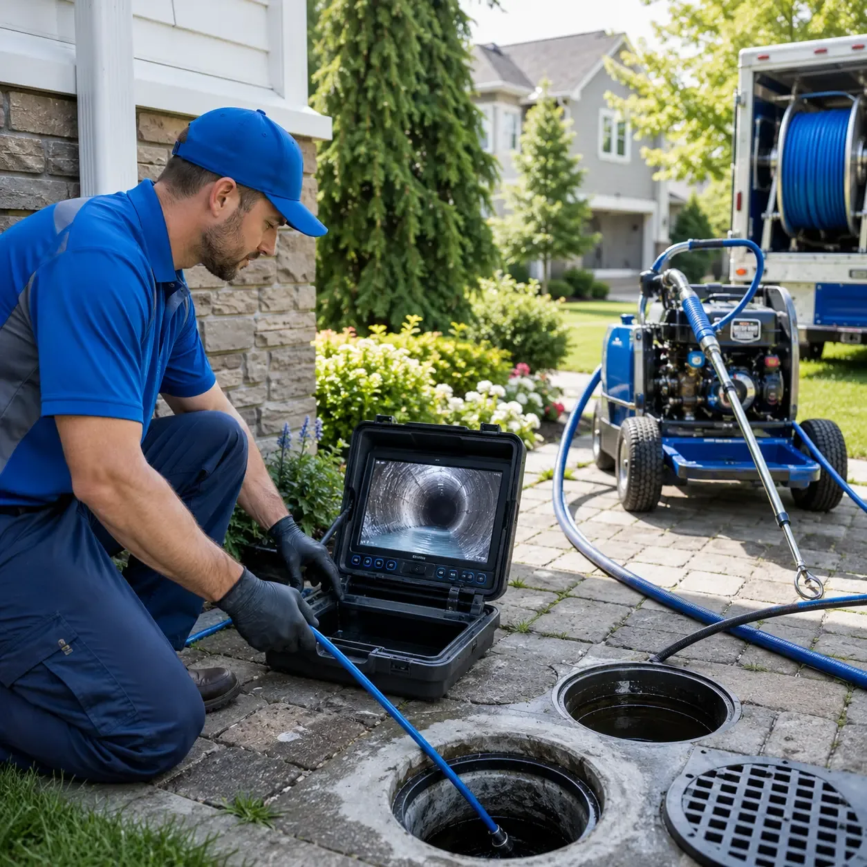 Outdoor drain cleaning professionals serving North Bennington, VT