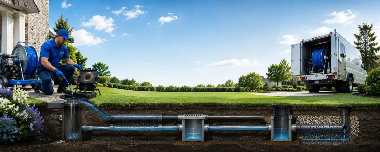 Outdoor drain cleaning information for North Bennington, VT